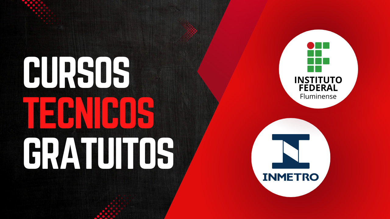 Inmetro e Instituto Federal Fluminense oferecem cursos técnicos gratuitos em Metrologia, Biotecnologia e Segurança Cibernética. Saiba como participar do processo seletivo e conheça a infraestrutura do campus em Duque de Caxias. Fonte: Canva