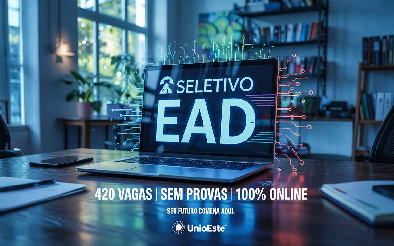 Unioeste abre seletivo sem provas e totalmente online para preencher 420 vagas em especialização EAD