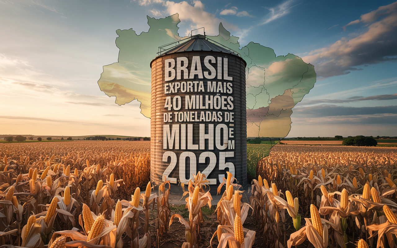 Este é o novo destino do milho brasileiro em 2025 — exportações já passam de 40 milhões de toneladas e dois mercados assumem a liderança nas compras
