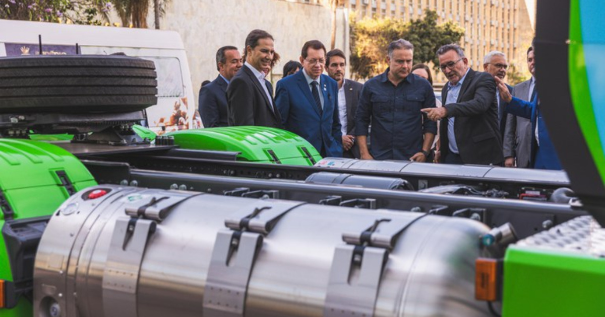 Caminhão a hidrogênio da GWM chega ao Brasil com bateria de 105 kWh e célula a combustível para testes e pesquisas. (Foto: Reprodução/ Agência Gov)