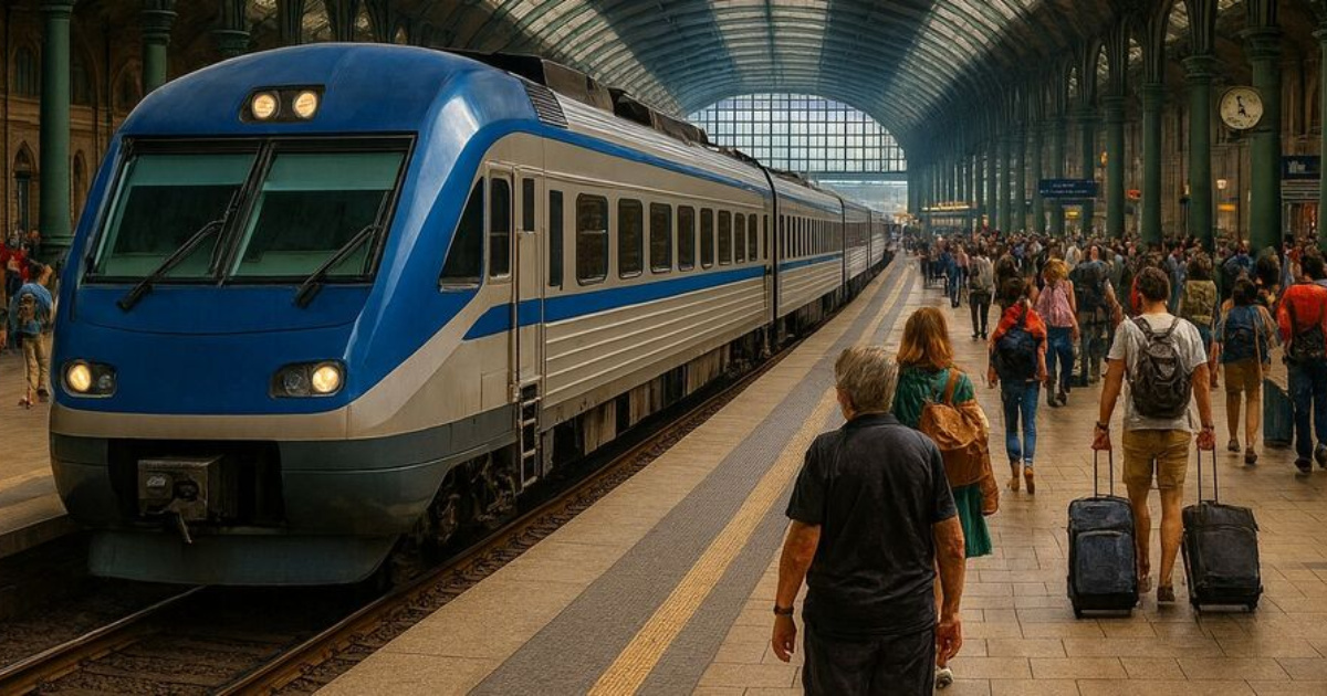 Nova ferrovia bilionária ligará Porto Alegre a Gramado em 1 hora com trem expresso, estação no aeroporto e impacto no turismo. ( Imagem: IA/ChatGP)