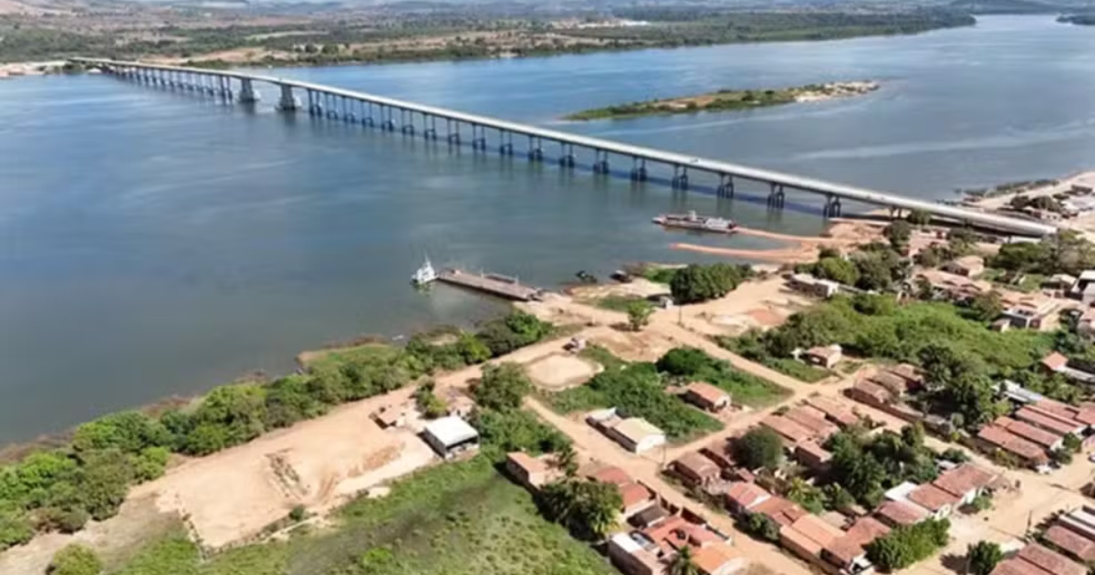 Ponte de R$ 232,8 milhões ligará Tocantins e Pará pela BR-153. Estrutura terá 1.724 m e deve ser entregue em 2025.(Foto: Dnit/Divulgação)
