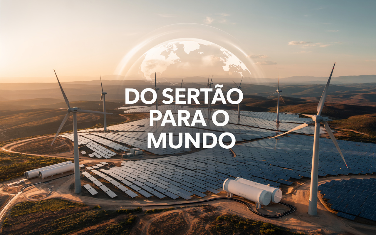 Multinacionais da Europa, China e Austrália investem bilhões em energia renovável no Nordeste. Sertão brasileiro pode virar polo global de hidrogênio verde.