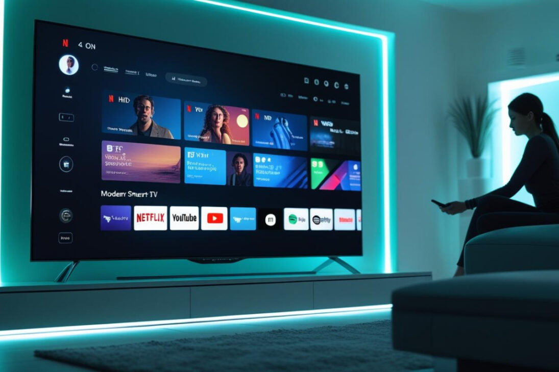 Descubra as 10 melhores Smart TVs de 2025 com Mini LED, som 3D e assistente de voz para transformar sua sala em um cinema. Confira agora. (Imagem: dicastechhoje)