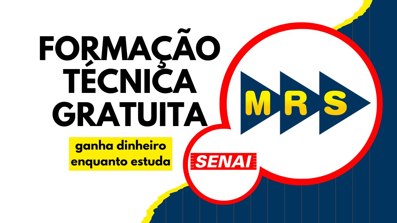 A MRS Logística está com inscrições abertas para o programa Aprendiz de Operação Ferroviária, com curso gratuito no SENAI e prática supervisionada.
