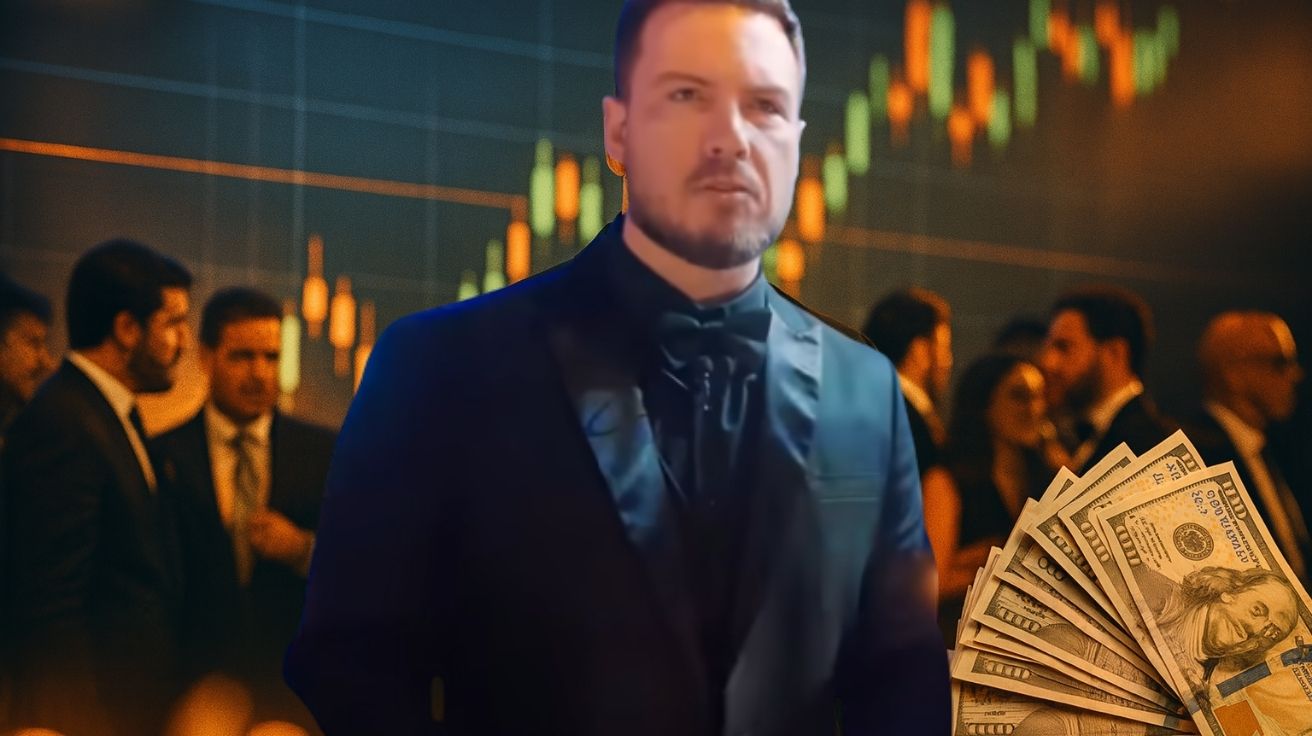 primo rico em evento de gala pergunta a consultores milionários onde investir