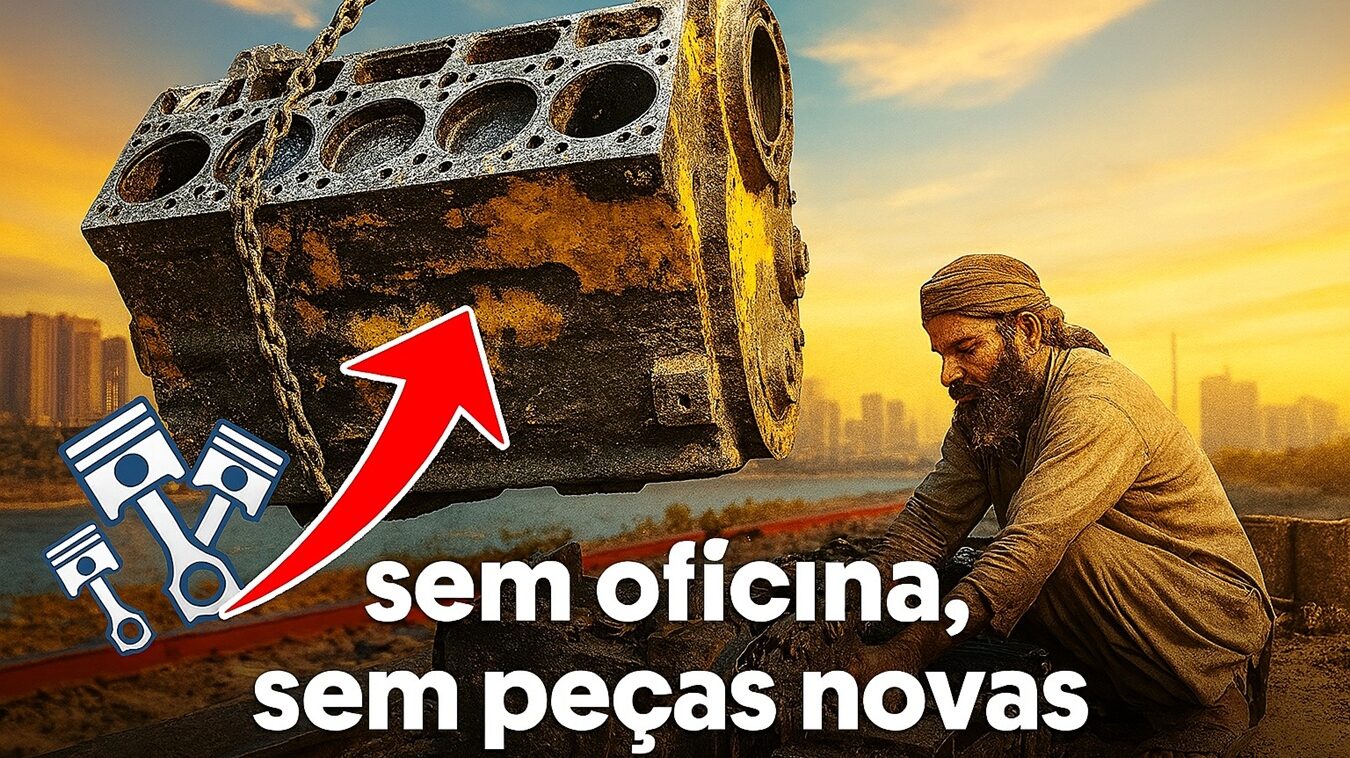 Motor, trator Papelão, óleo queimado e coragem: como um motor quase perdido foi salvo em 2 dias