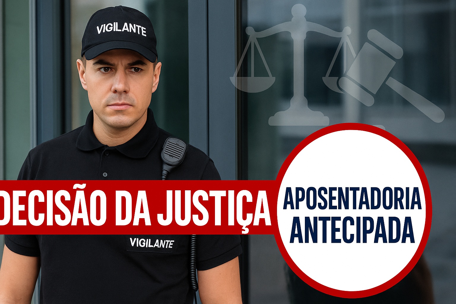 Decisão da Justiça abre caminho para vigilantes se aposentar mais cedo — mesmo sem porte de arma, risco da profissão garante benefício especial