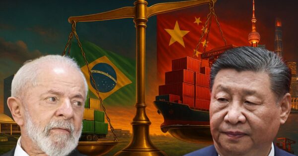Levantamento mostra que a China, maior compradora do Brasil, concentra as exportações em três commodities e expõe desequilíbrio na participação das empresas brasileiras no comércio bilateral.