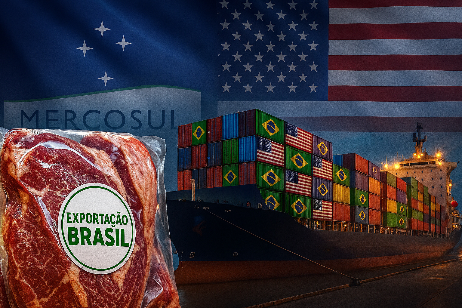 Brasil poderia acionar cláusula do Mercosul contra tarifas dos EUA, mas Itamaraty aposta em acordo político para preservar exportações de carnes