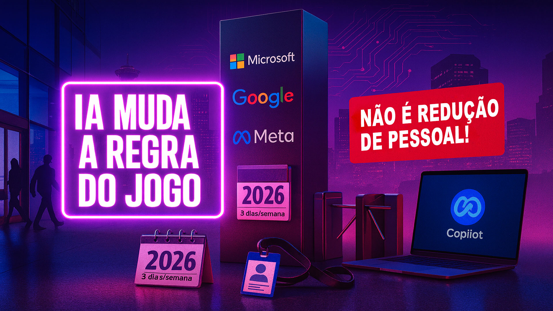 Corrida da IA muda regras, Microsoft se junta a Google e Meta, exige funcionários no escritório e alerta, “Não é redução de pessoal”