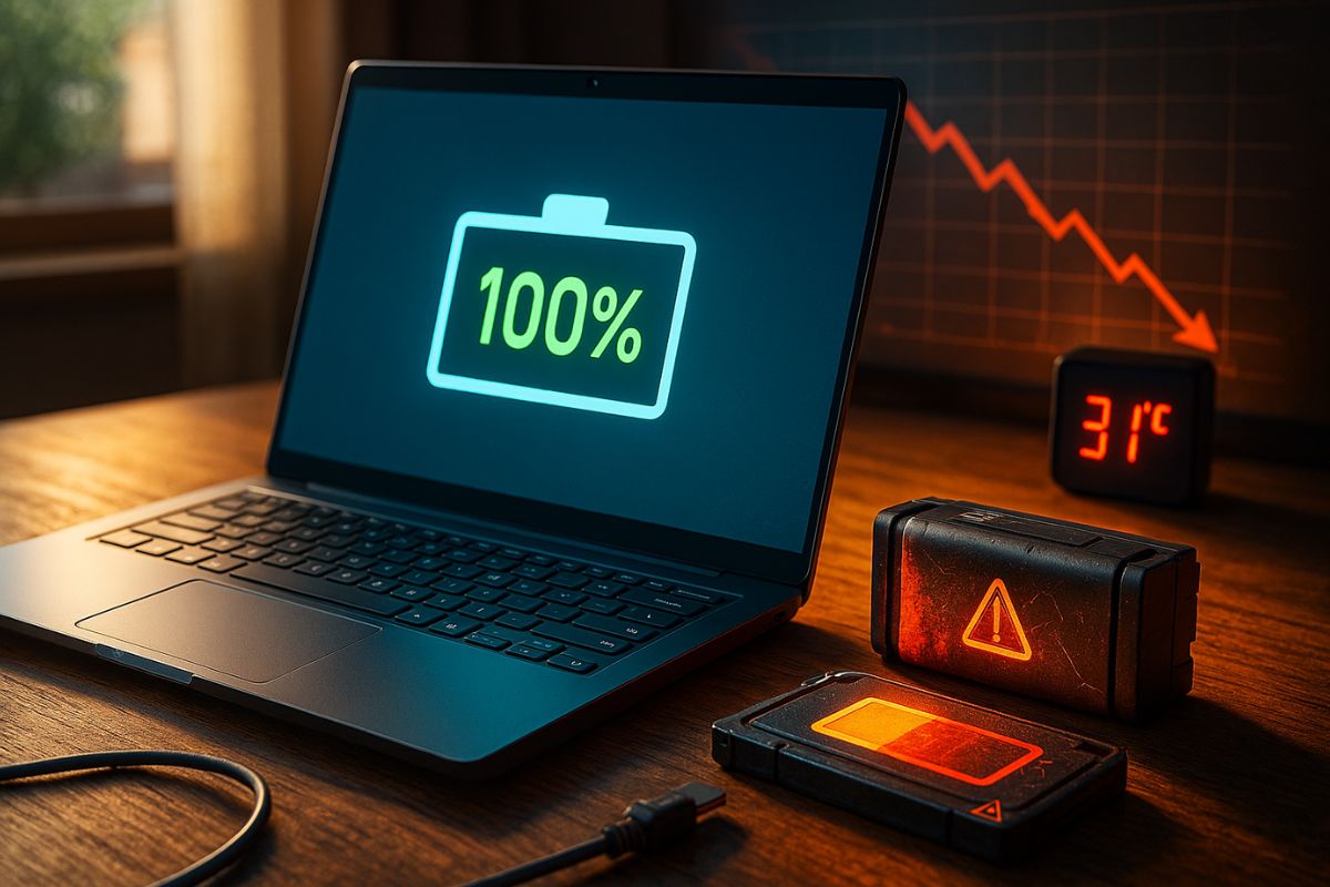 Deixar o notebook sempre na tomada não estraga a bateria, dizem especialistas. O problema está no calor, ciclos de carga e mau uso, que podem reduzir a vida útil em até 3 anos.
