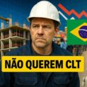 Setores como construção civil, supermercados e padarias sofrem com falta de mão de obra. Brasileiros rejeitam a CLT e buscam flexibilidade.