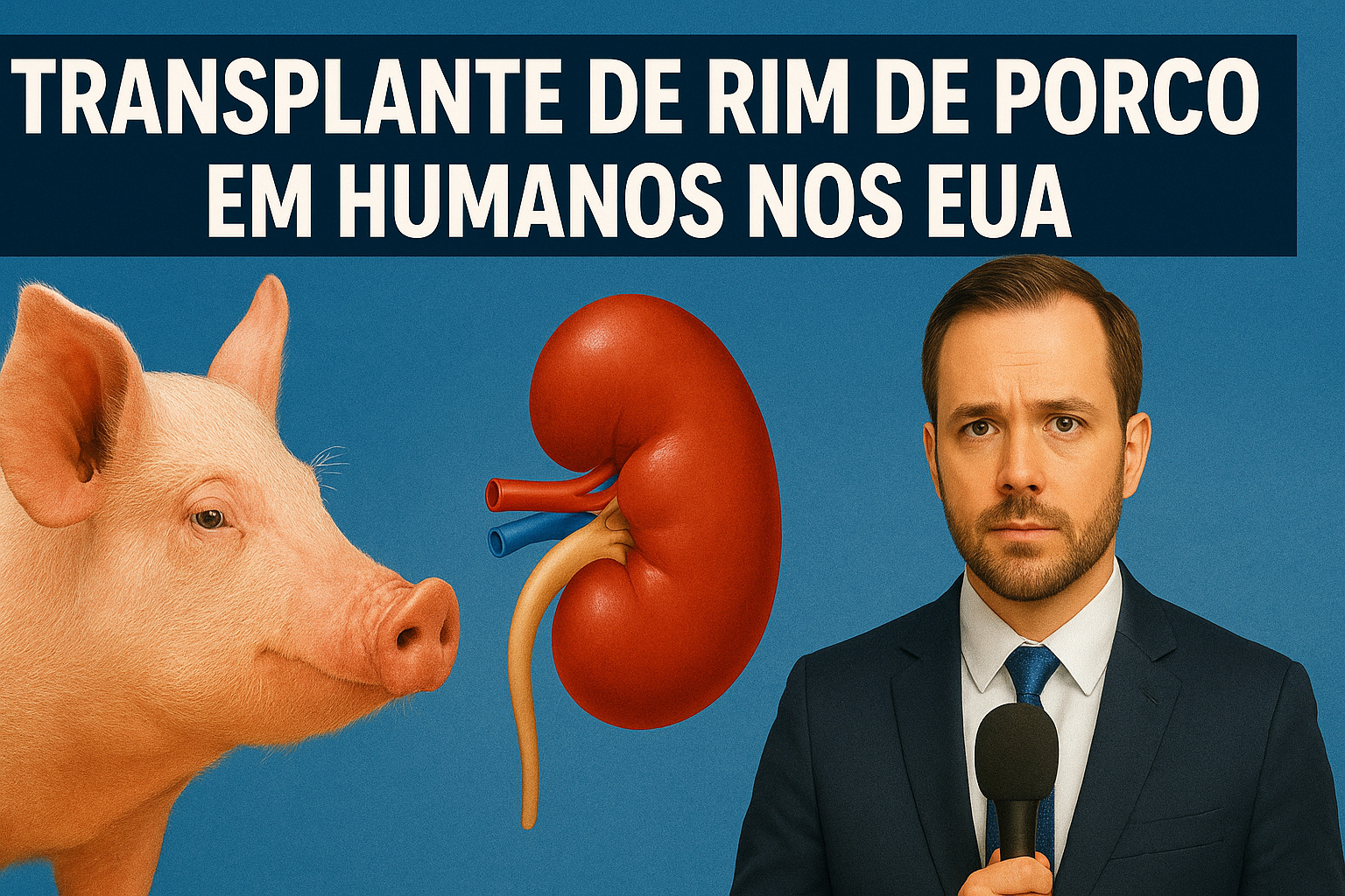 Avanços na Medicina: EUA autorizam testes de transplante de rim de porco em humanos com tecnologia da eGenesis