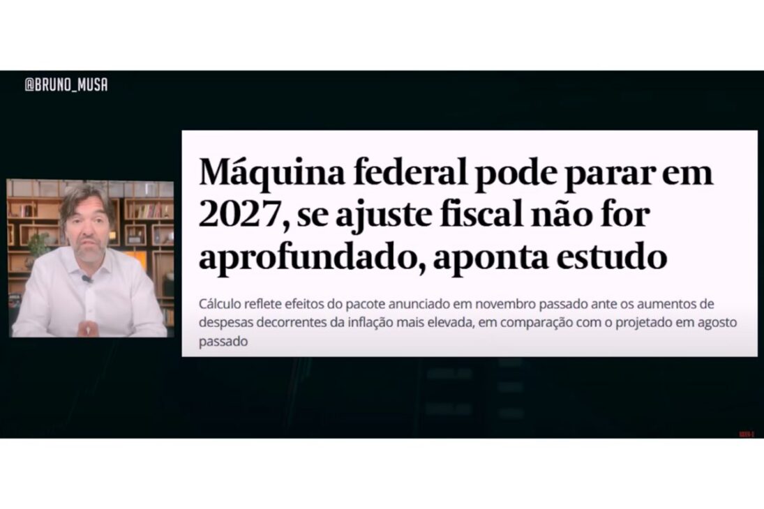 Na leitura de Musa, “parar” não é desligar a chave do Estado, mas ficar sem margem de manobra para pagar itens básicos fora do que é obrigatório por lei. 