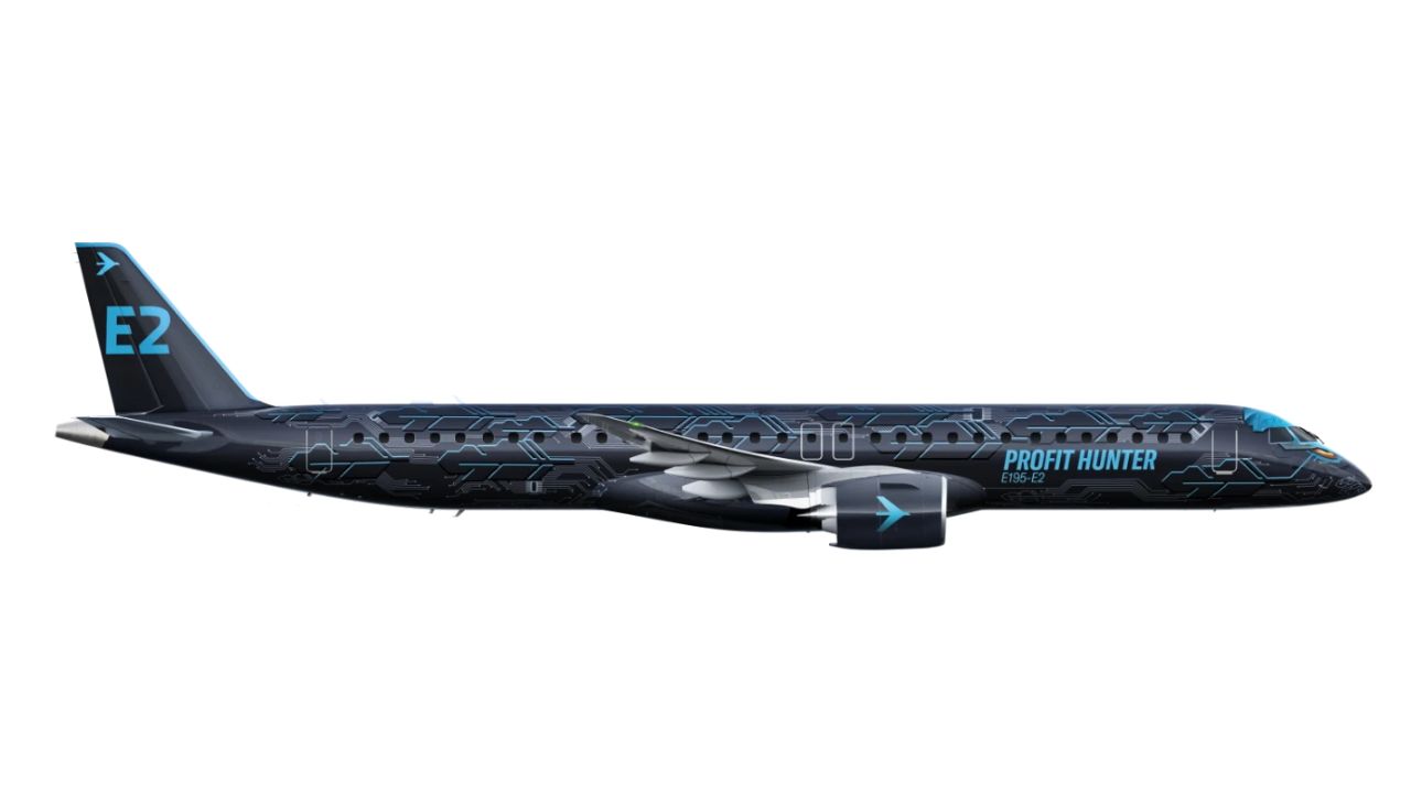 O Embraer E195-E2 é a maior aeronave da família E-Jets E2, reconhecida no mercado global por sua excepcional eficiência de combustível, baixo ruído e versatilidade para otimizar rotas aéreas regionais e de médio alcance.