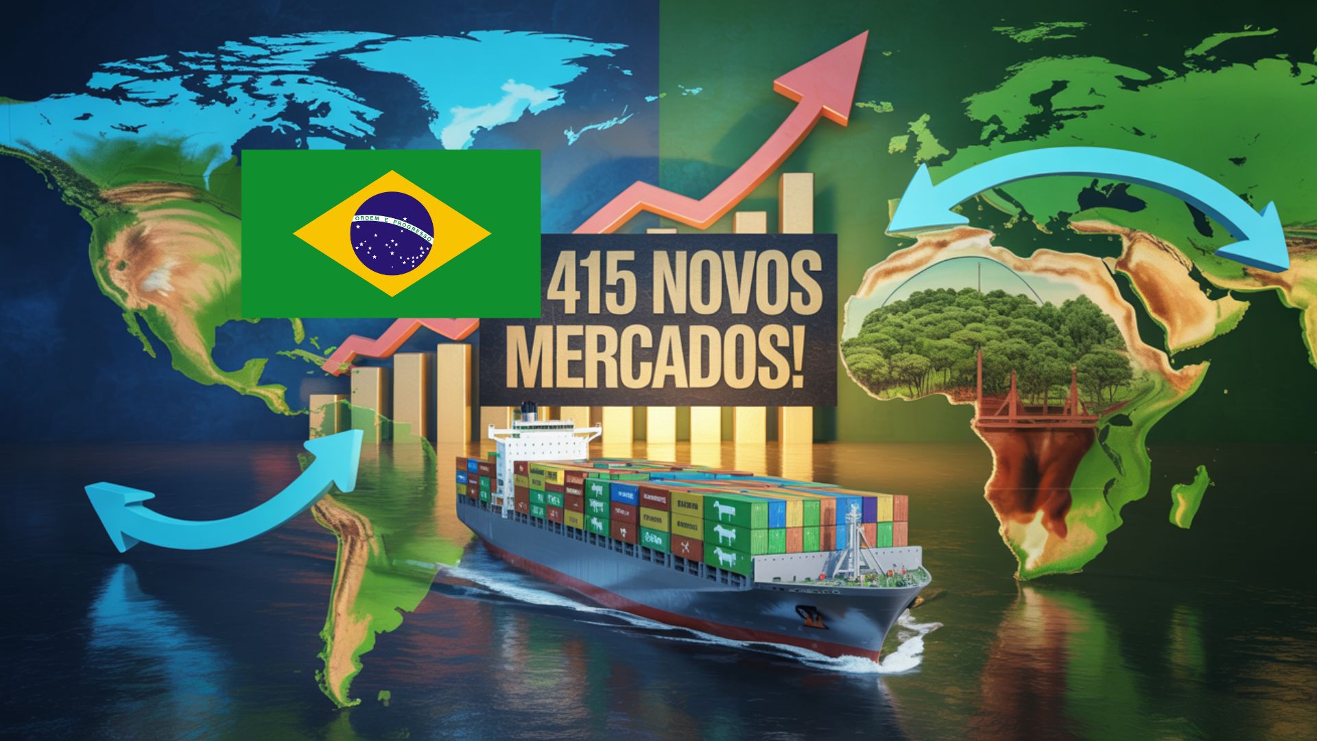 Brasil conquista 415 aberturas de mercado no agro desde 2023, com foco em sementes e bovinos vivos para Ásia e África.