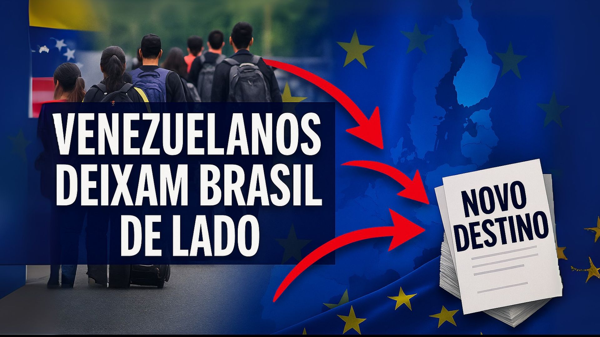 Venezuelanos superam sírios em pedidos de asilo na União Europeia. Espanha e França se tornam os principais destinos.