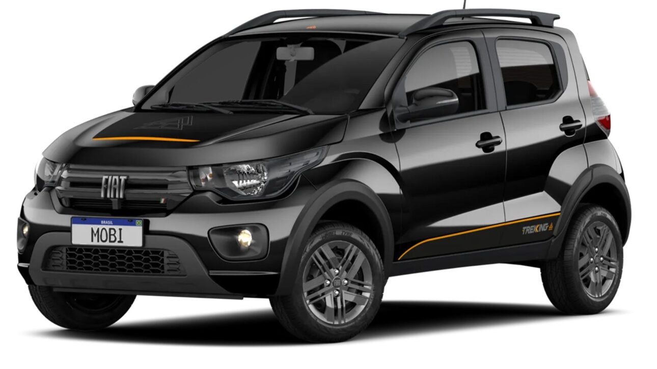 Fiat Mobi Like 2026 chega com painel da Strada, motor 1.0 Firefly, preço promocional de R$ 68.990 e consumo de até 15,1 km/l.