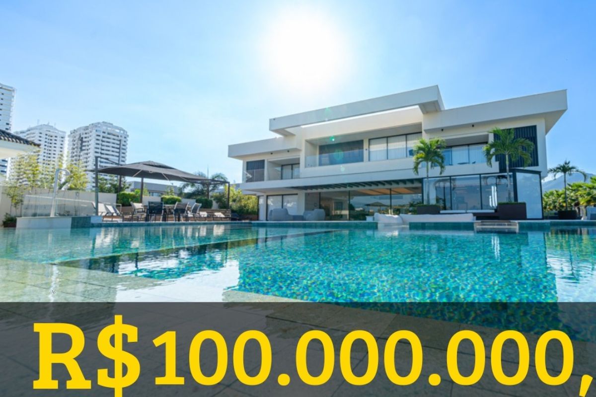 Mansão cinematográfica na Barra da Tijuca redefine o luxo com cinema exclusivo, adega para 5 mil rótulos e infraestrutura rara no mercado imobiliário