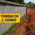Como comprovar a invasão de terreno, tentar um acordo amigável e, se necessário, recorrer à Justiça para garantir o muro