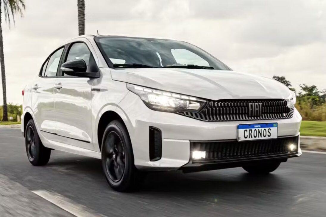 Mesmo com os upgrades, o Fiat Cronos Precision 2026 ainda fica devendo: só 4 airbags, sem ajuste de profundidade do volante, sem câmera 360°, sensores dianteiros e tela pequena