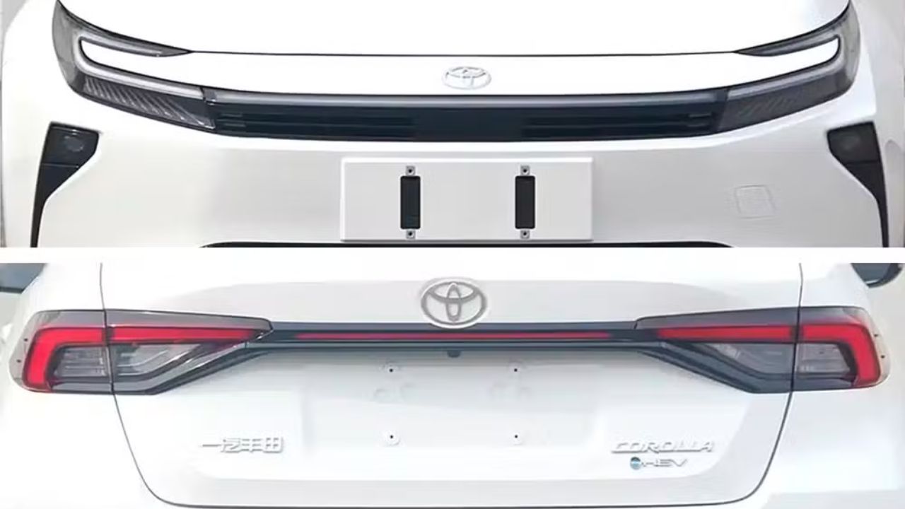 Com um design totalmente renovado e inspirado no Prius, o novo Corolla abandona o visual conservador por uma dianteira futurista com faróis finos em "C" interligados por uma barra de LED.