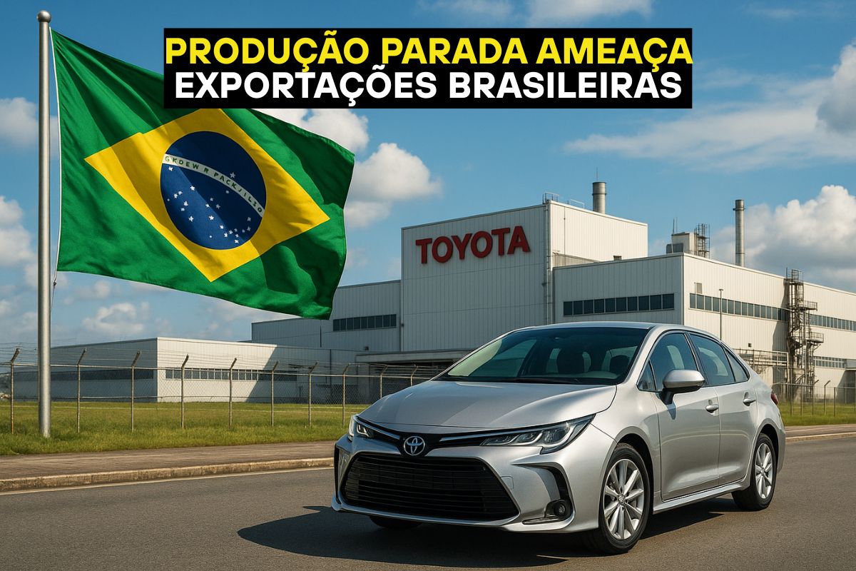 Desastre em fábrica da Toyota paralisa produção até 2025; acordo garante salários, mas exportações sofrem e novos modelos no Brasil são adiados.
