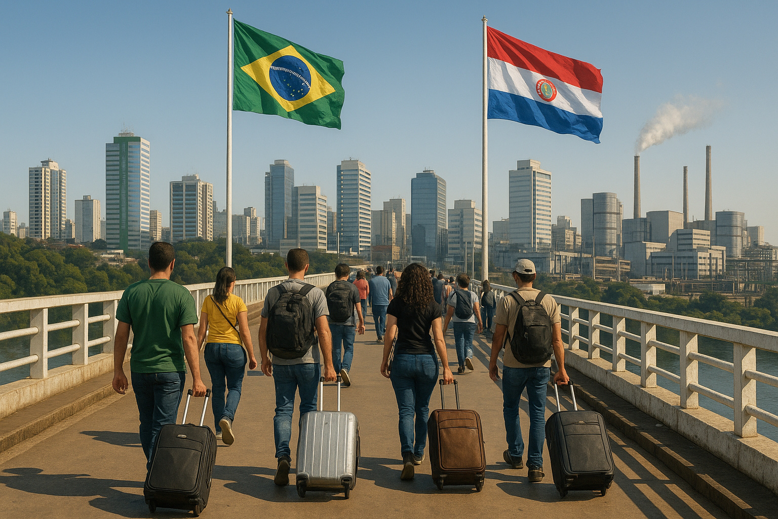 Brasileiros migrando para o Paraguai em busca de impostos baixos e vida mais barata.