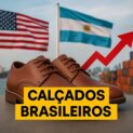 Exportações de calçados ao Brasil despencam nos EUA após tarifaço, mas Argentina e Paraguai elevam compras em 68% e 41%,