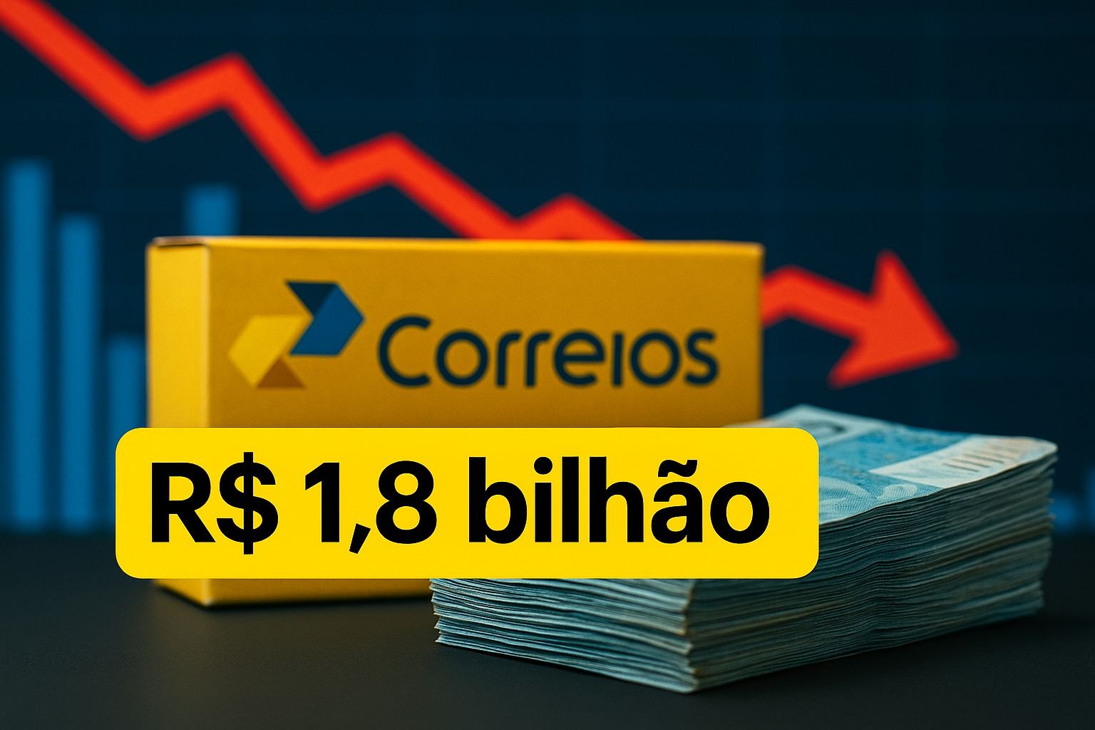 Após registrar prejuízo de R$ 4,3 bilhões, os Correios podem receber um empréstimo de R$ 1,8 bilhão para evitar um colapso histórico.