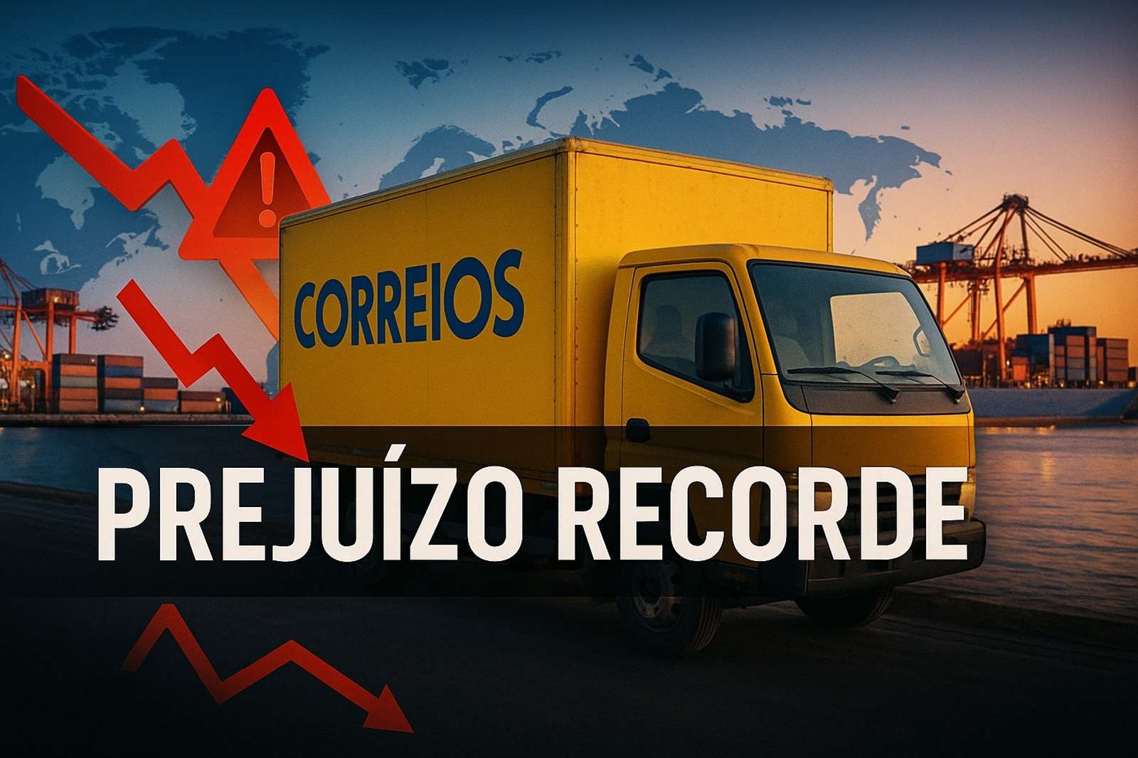 Correios a beira de um colapso financeiro: prejuízo explode para R$ 4,3 bilhões no semestre e triplica em apenas um ano