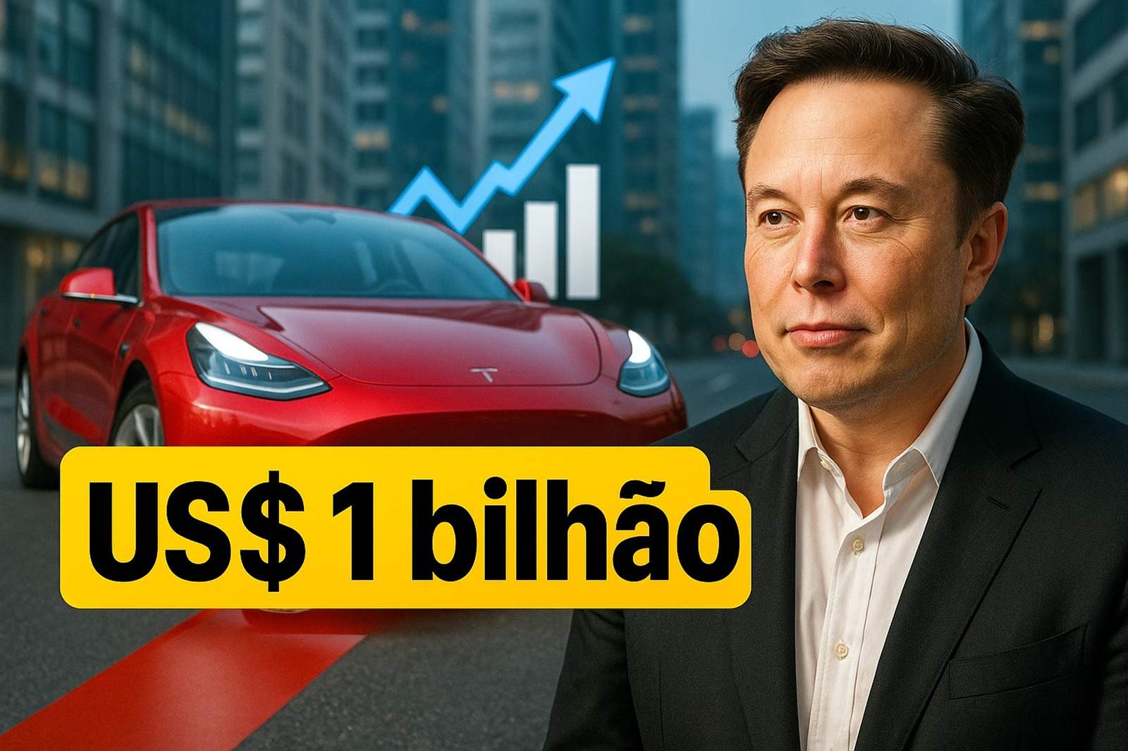 Elon Musk compra US$ 1 bilhão em ações da Tesla, impulsiona alta de 7% e reacende expectativas sobre o futuro da montadora após meses de queda e incertezas.