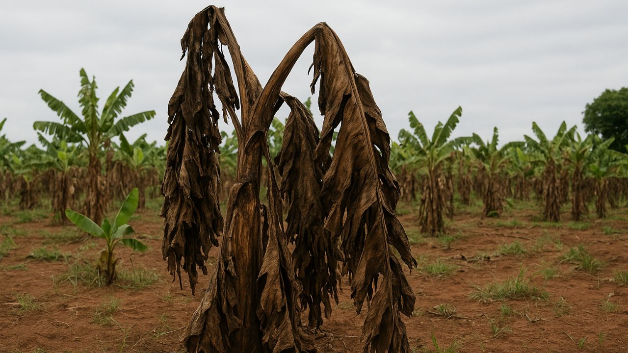 A Embrapa desenvolveu cultivares resistentes para proteger a banana da extinção causada pela murcha de Fusarium. Conheça os detalhes da pesquisa, os riscos da doença e como o Brasil se prepara para enfrentar essa ameaça. Fonte: Inteligência Artificial