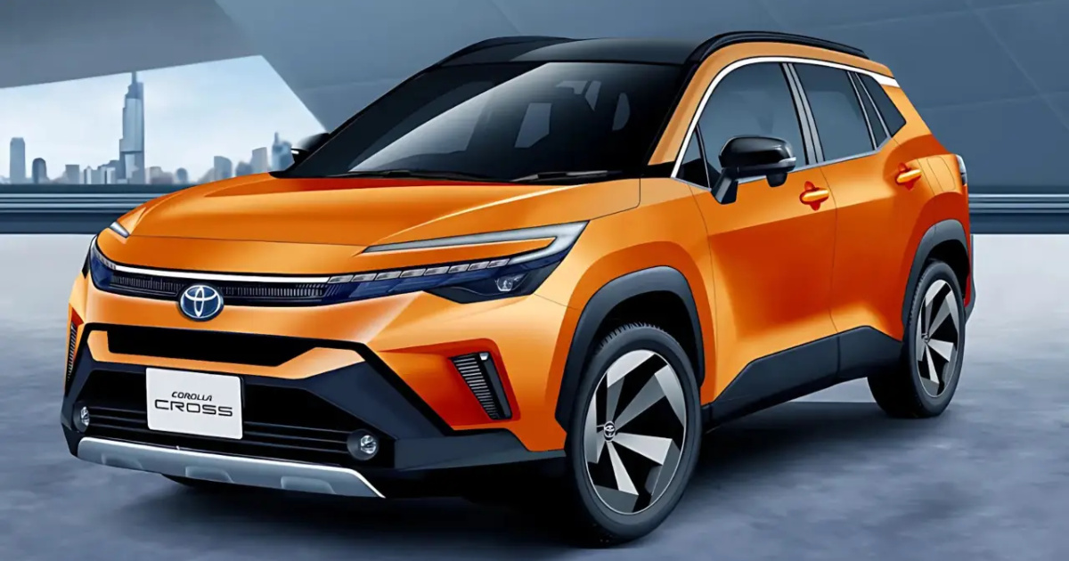 Novo Toyota Corolla Cross 2027 deve ganhar versão GR com tração integral, até 223 cv, design “hammerhead” e opção híbrida plug-in.