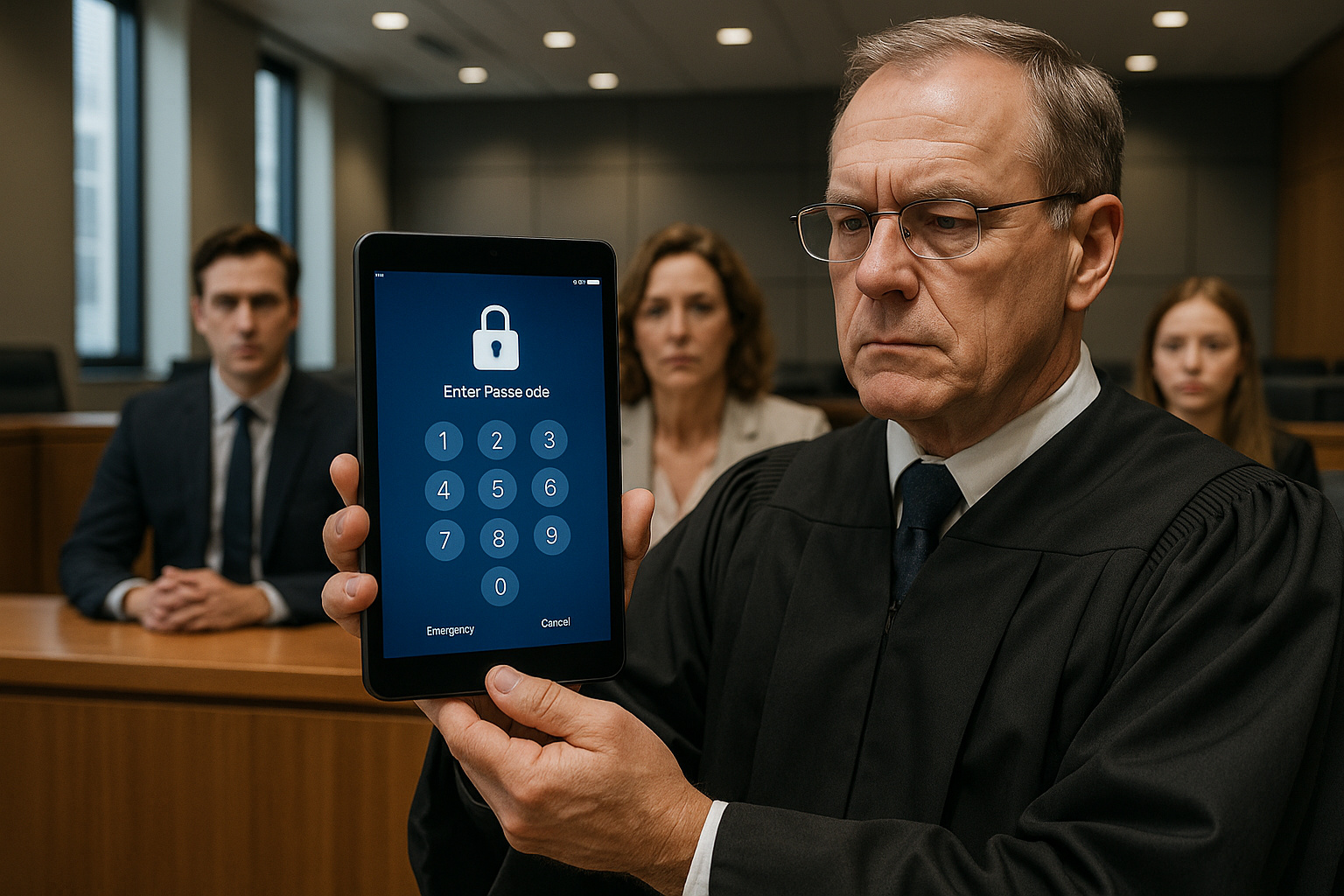 Juiz nomeando inventariante digital para acessar tablet de falecido em processo de herança.