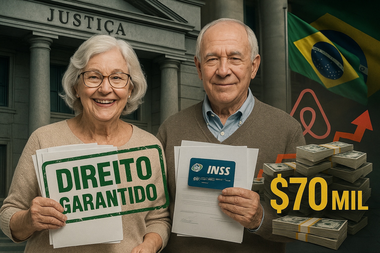 Justiça confirma acúmulo de pensão e aposentadoria: viúvas e viúvos garantem direito de receber os dois benefícios ao mesmo tempo com atrasados de até 5 anos e valores que podem ultrapassar R$ 70 mil