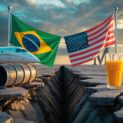 Após EUA zerar tarifas para café, cacau e especiarias de parceiros alinhados, Moody’s alerta que condenação de Bolsonaro pode reverter isenções tarifárias para produtos brasileiros como petróleo, suco de laranja e aeronaves - risco bilionário para exportadores
