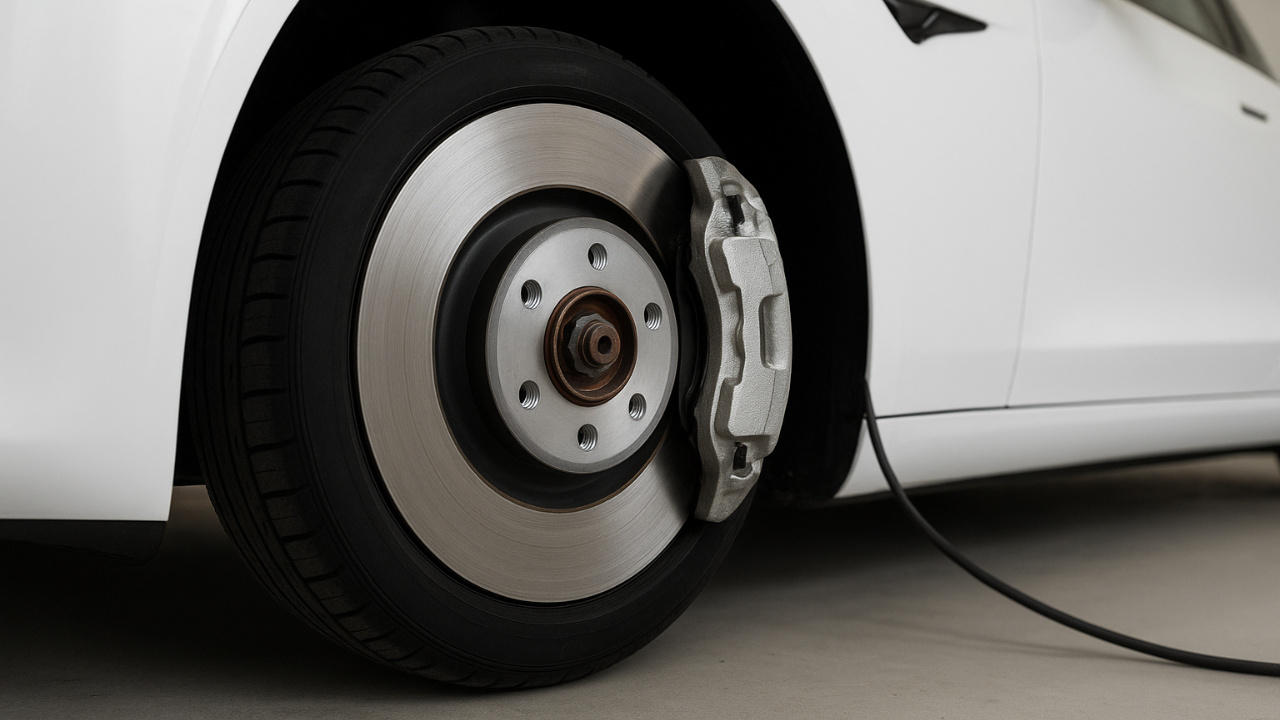 Descubra por que pastilhas e discos de freio duram mais nos carros elétricos, entenda o papel da regeneração e como essa tecnologia reduz custos e impactos ambientais. Fonte: gerado por IA