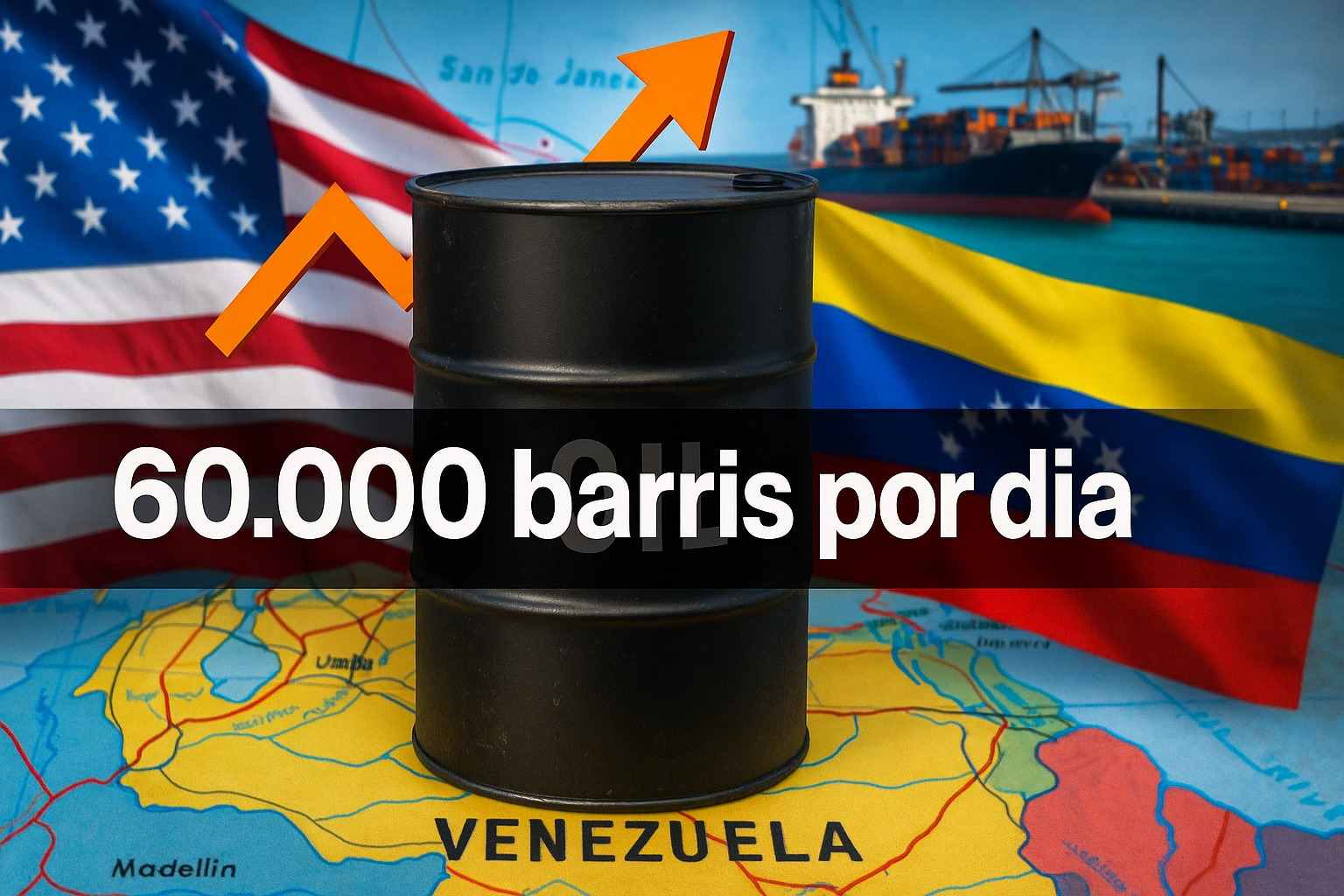 EUA voltam a importar 60 mil barris de petróleo da Venezuela por dia após aval de Trump