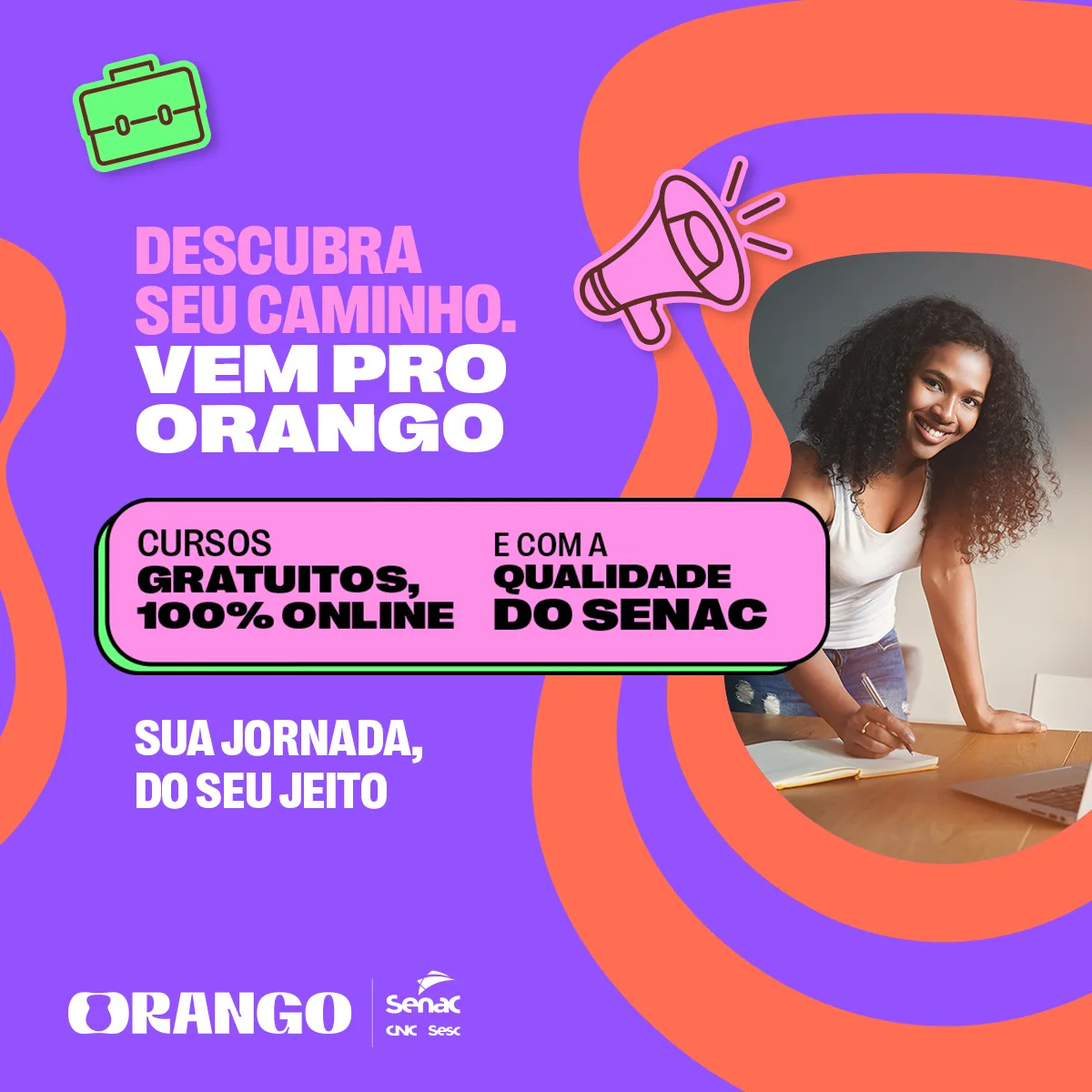 Descubra a plataforma ORANGO do SENAC, com mais de 60 cursos gratuitos, incluindo Gestão de Projetos, Marketing Digital, Design Gráfico e muito mais. Aprenda online com certificado digital.