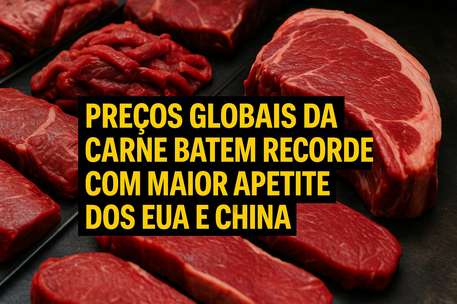 Carne bovina, Brasil, Preço da carne, China, EUA