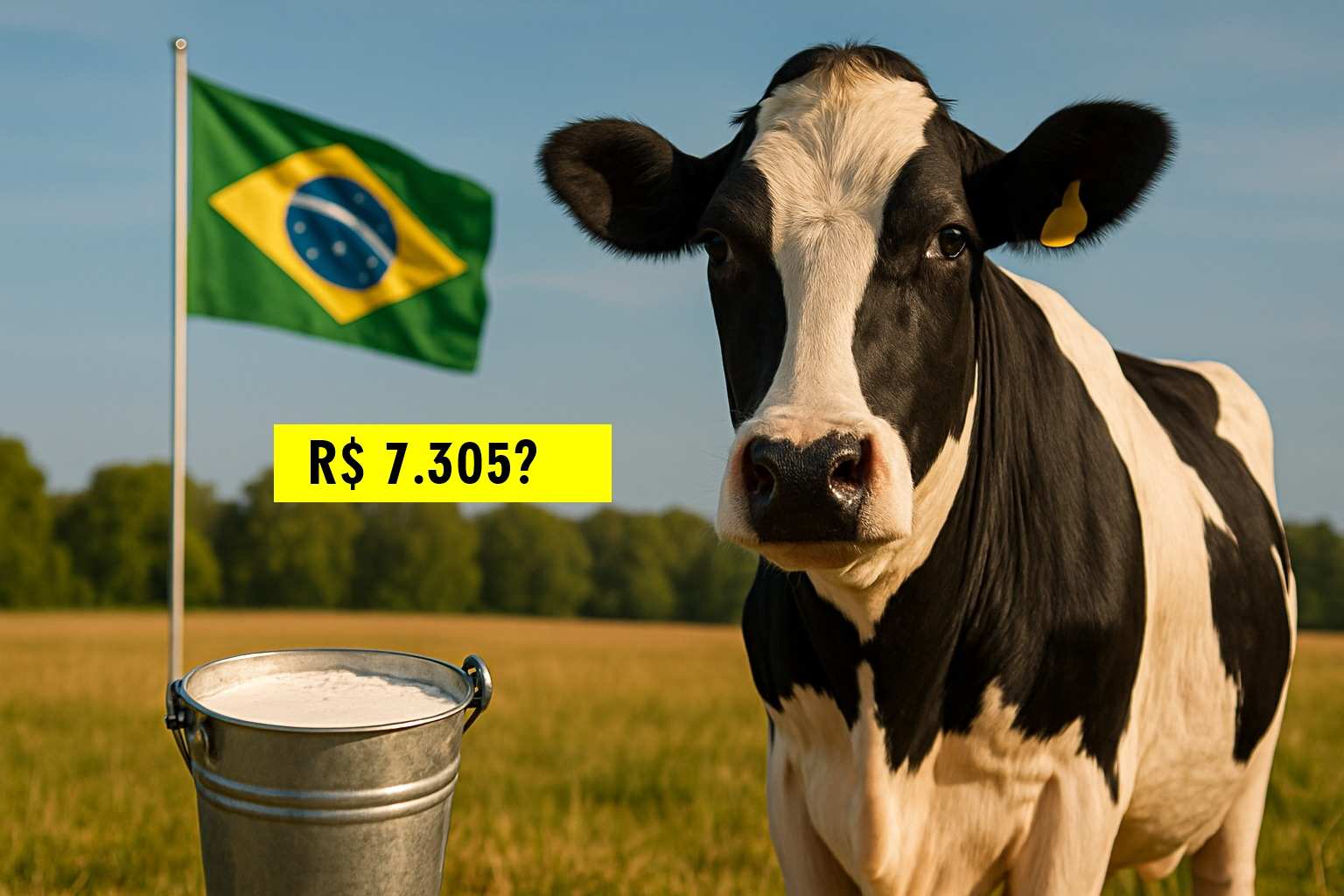 Descubra quanto rende de verdade 10 vacas leiteiras produzindo 200 litros por dia, com custos detalhados e lucro mensal