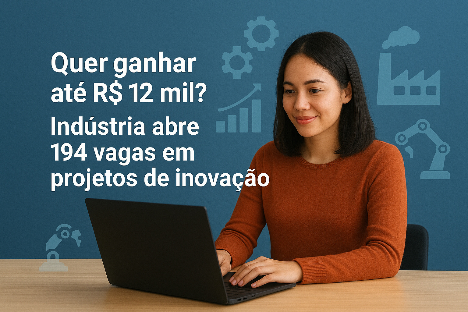 Quer ganhar até R$ 12 mil? Indústria abre 194 vagas em projetos de inovação no Brasil