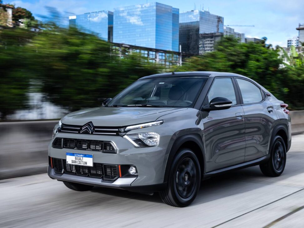 Citroën Basalt 2026 Dark Edition chega ao Brasil com visual escurecido, interior refinado, tecnologia moderna e preço competitivo a partir de R$ 114.990.