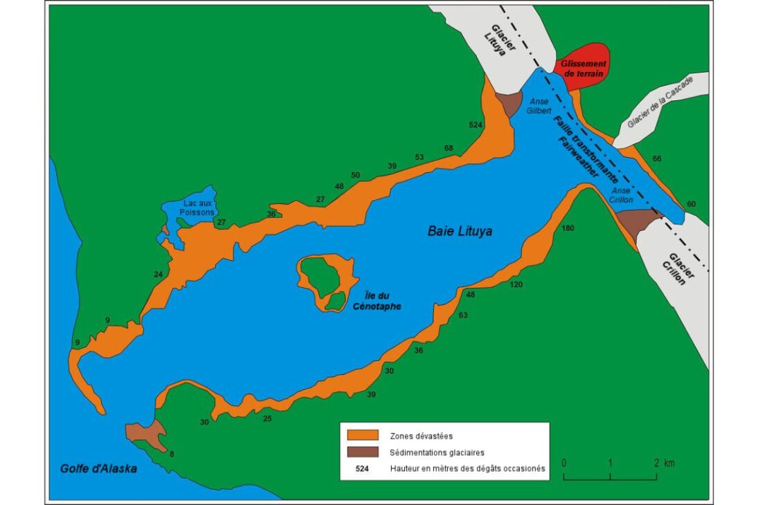 A maior onda já registrada não foi no oceano, mas em um lago no Alasca, e atingiu a altura de um prédio de 170 andares após um deslizamento de terra