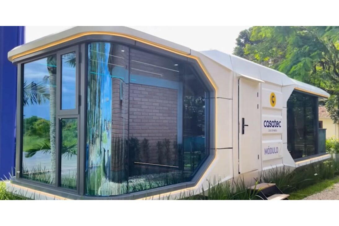 Casatec apresenta o módulo Kitnet futurista que você instala em uma hora e aluga como casa de temporada inteligente