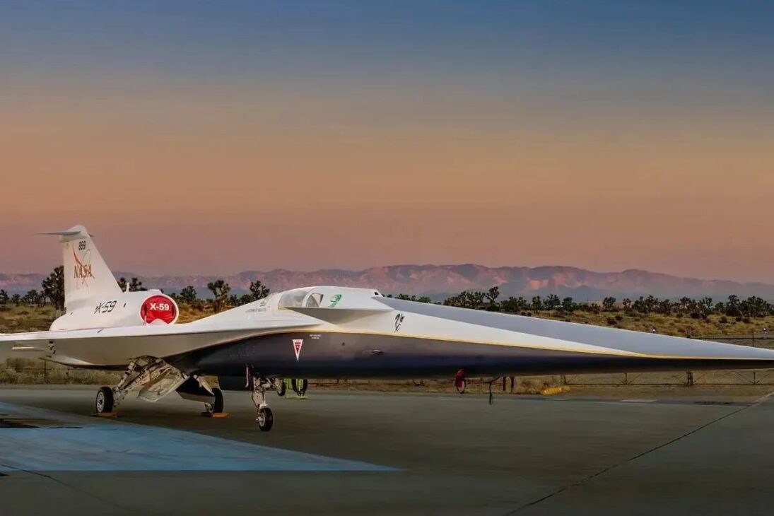 Este é o avião mais avançado do mundo: o X-59 da NASA promete quebrar a barreira do som sem o estrondo que assustou gerações