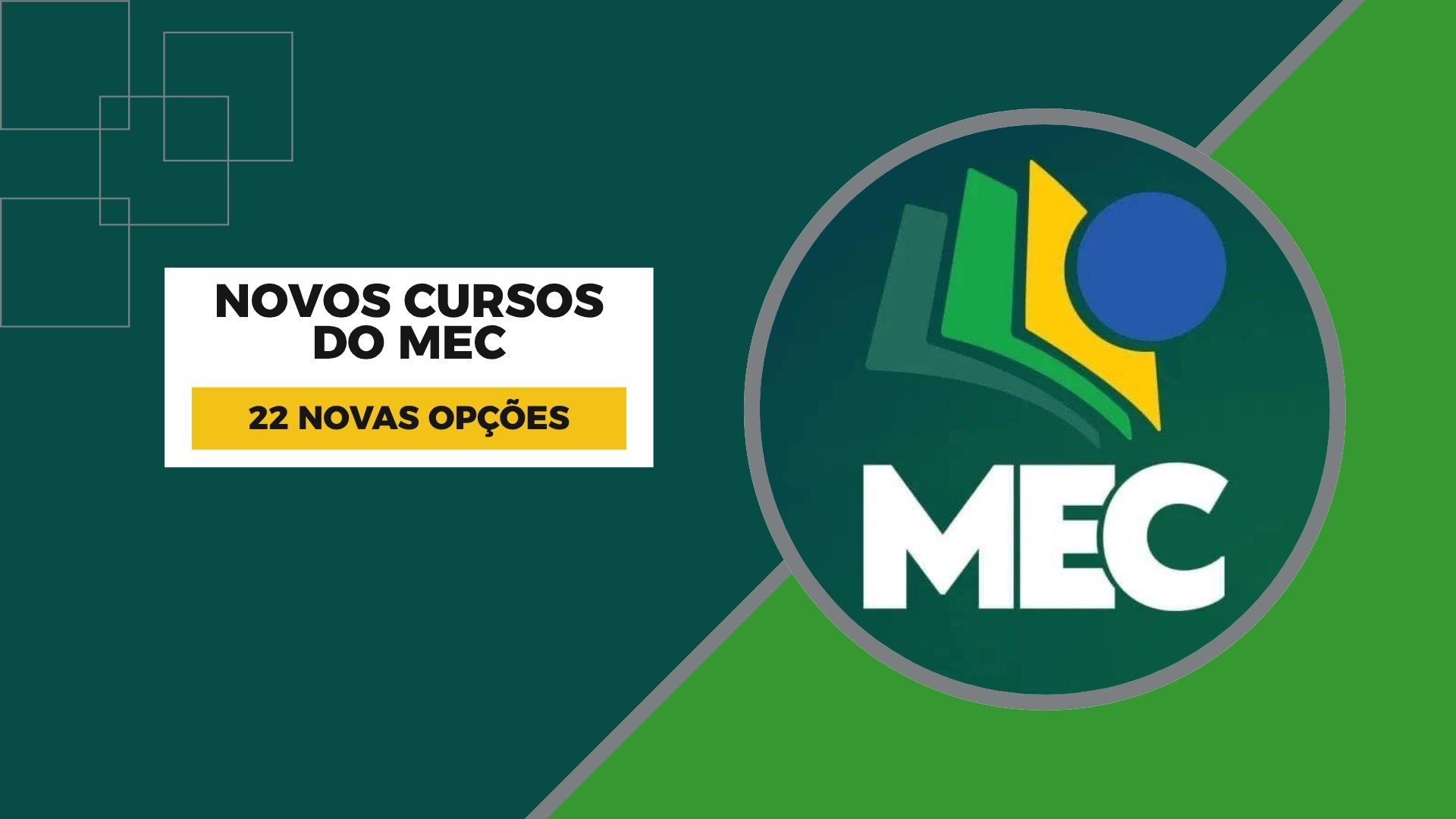 MEC lança 22 cursos online gratuitos no Aprenda Mais. Capacitações rápidas, com certificado, sem seleção e abertas para todo o Brasil.
