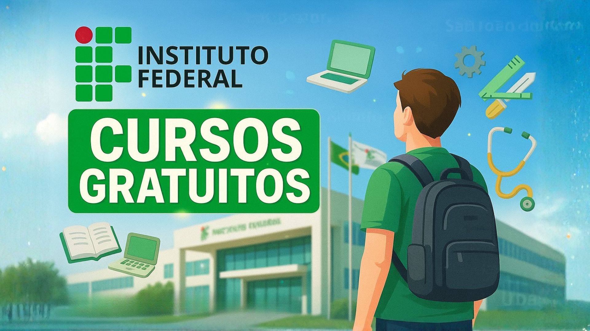 IF Sudeste MG abre inscrições para cursos técnicos gratuitos presenciais e EAD em dez cidades, com seleção por sorteio público.